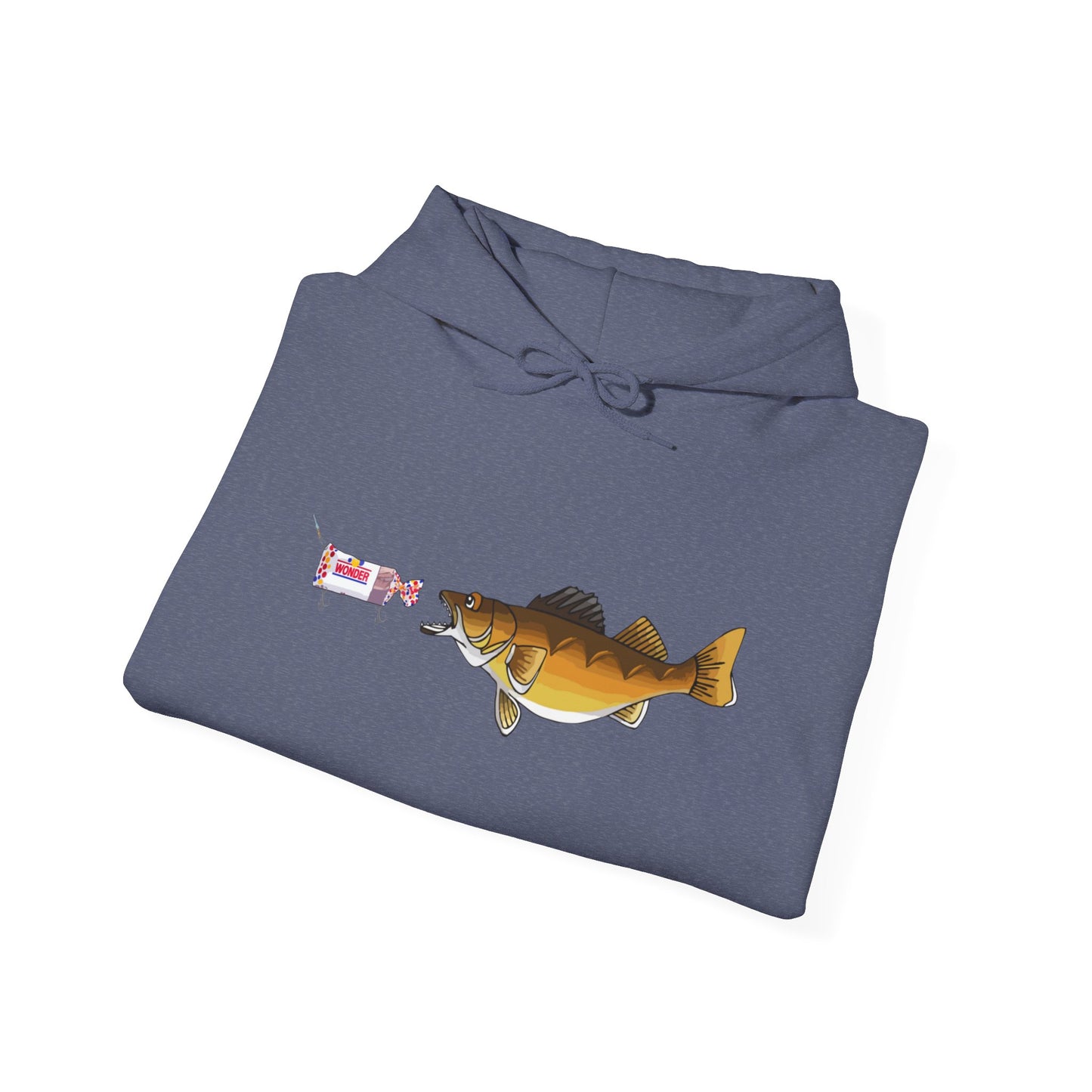 Walleye Chasing Wonderbread Hooded Sweatshirt