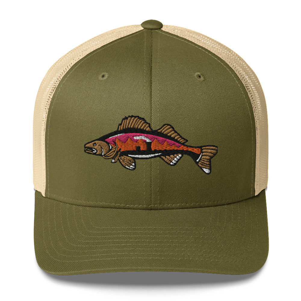 Walleye Horizon Trucker Cap