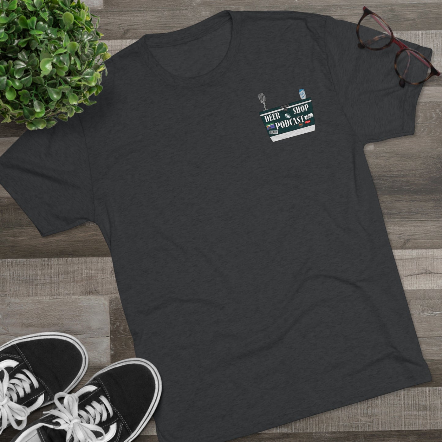 Side By Side Buck Tri-Blend Crew Tee
