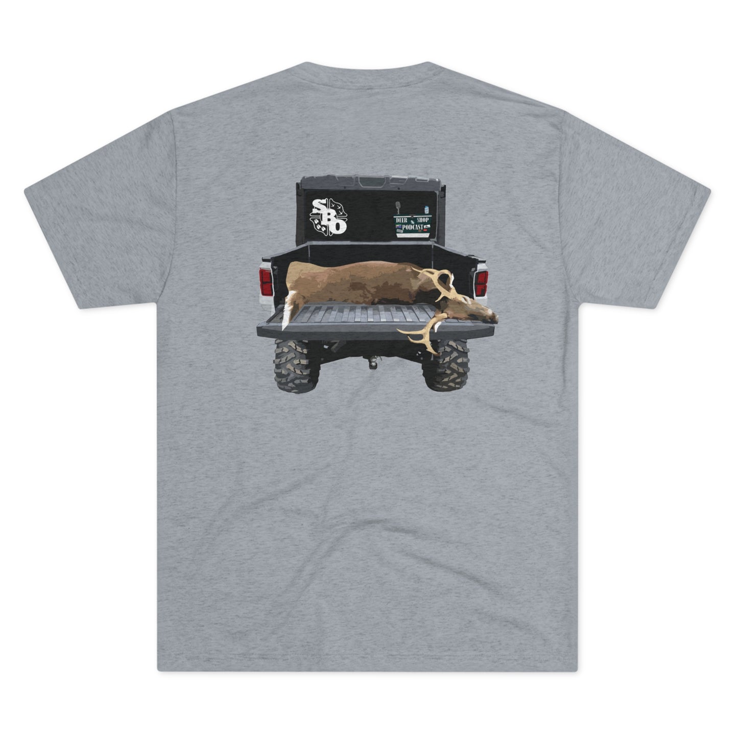 Side By Side Buck Tri-Blend Crew Tee