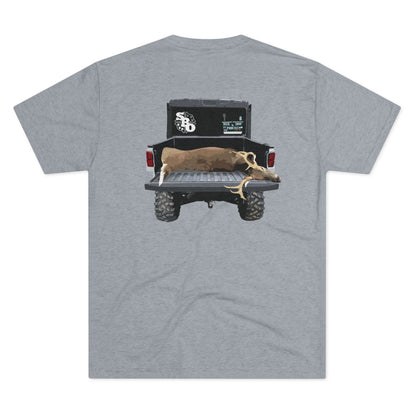 Side By Side Buck Tri-Blend Crew Tee