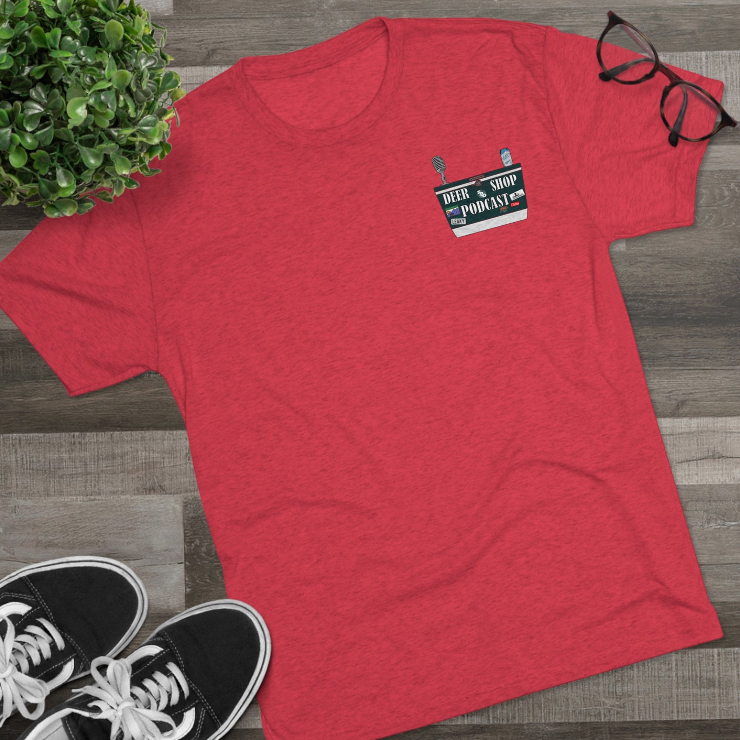 Side By Side Buck Tri-Blend Crew Tee