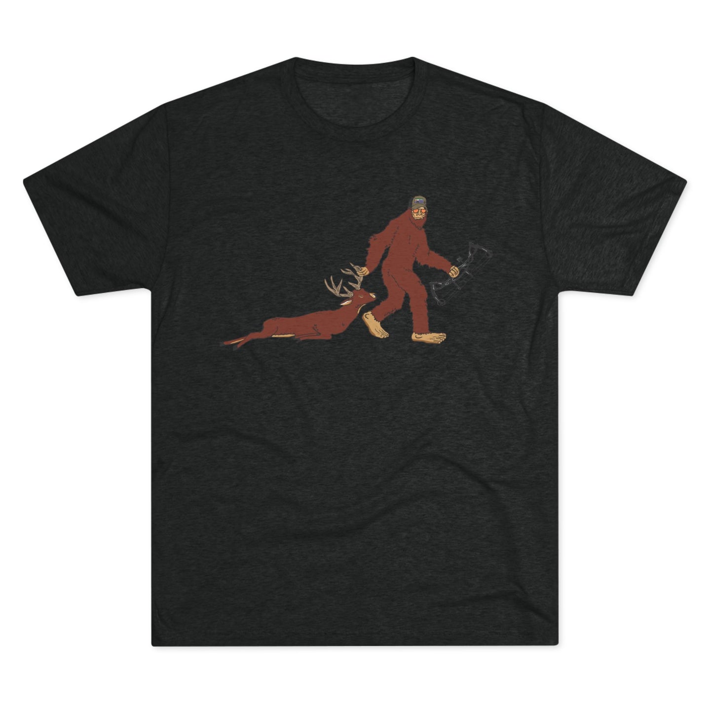 Bigfoot Dragging a Buck T-Shirt