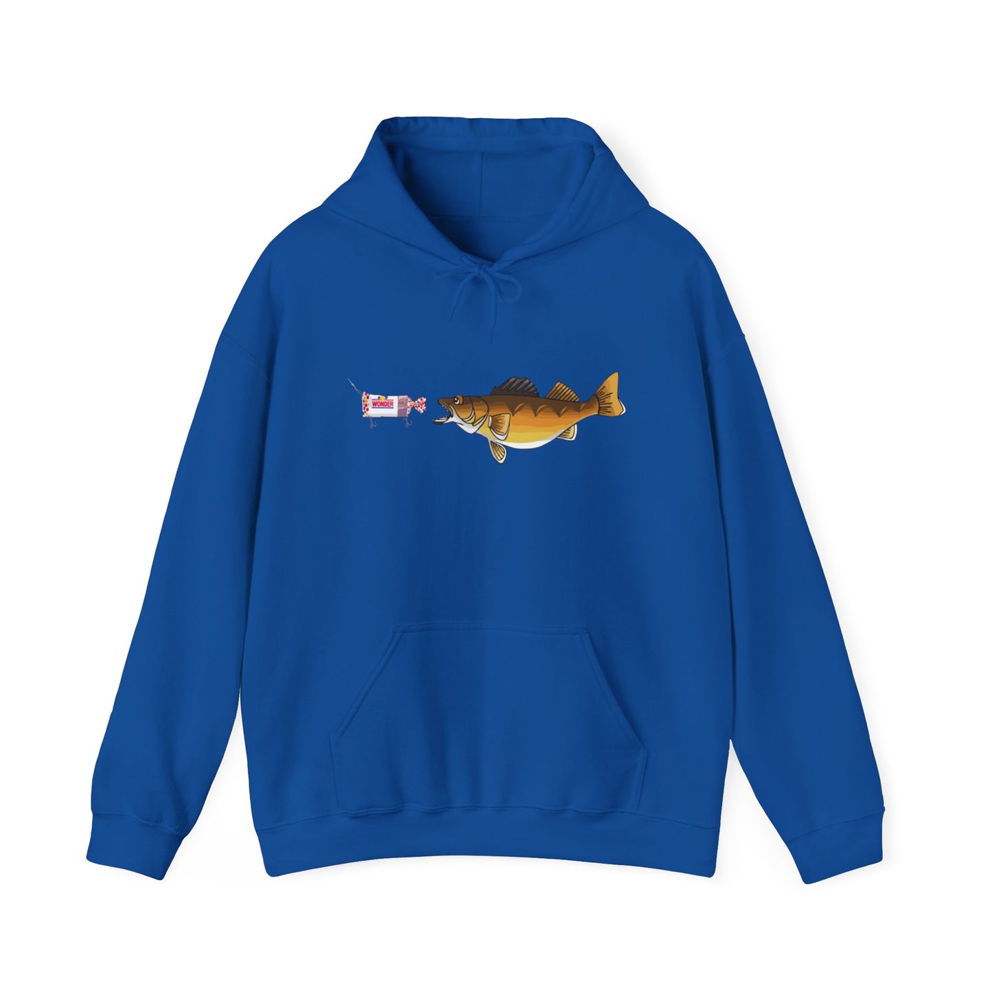 Walleye Chasing Wonderbread Hooded Sweatshirt