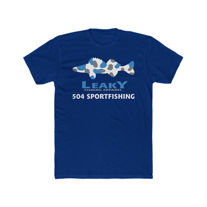 504 Sportfishing Blue Camo Crew Tee