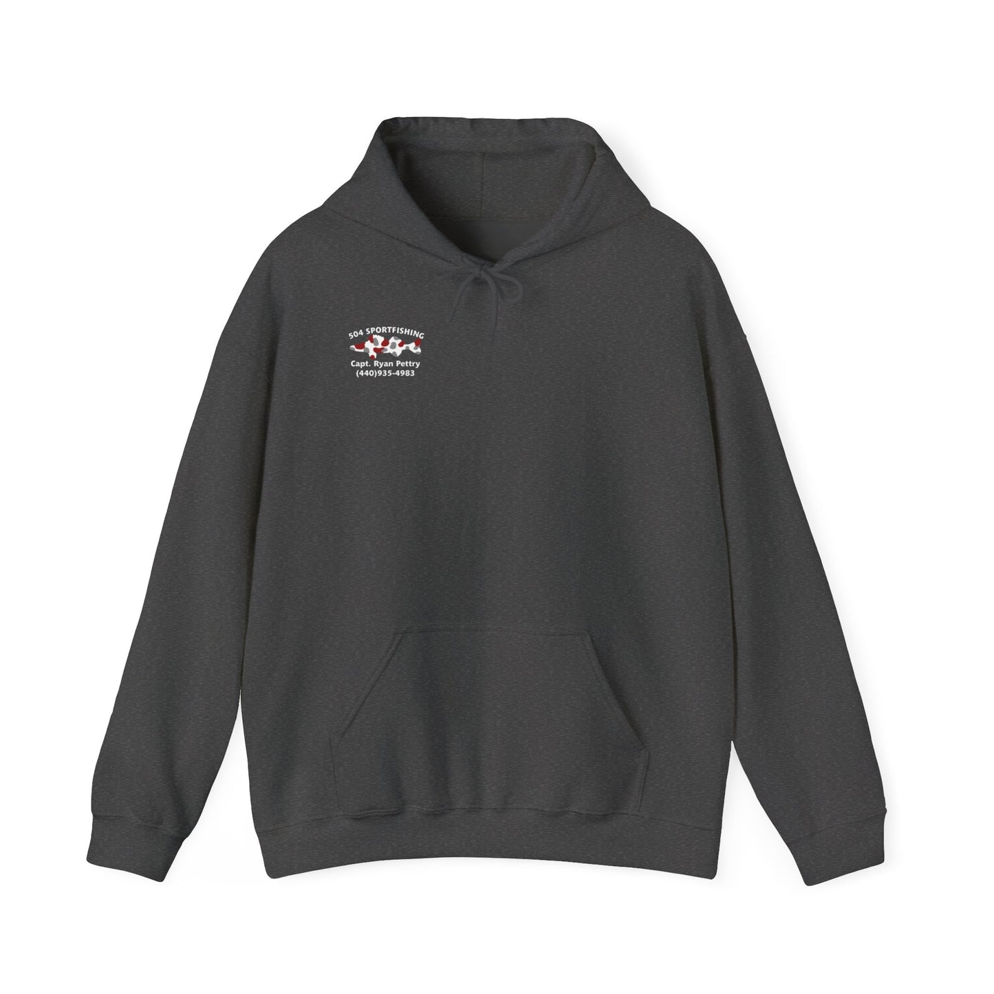 504 Sportfishing Red Logo Hooded Sweatshirt