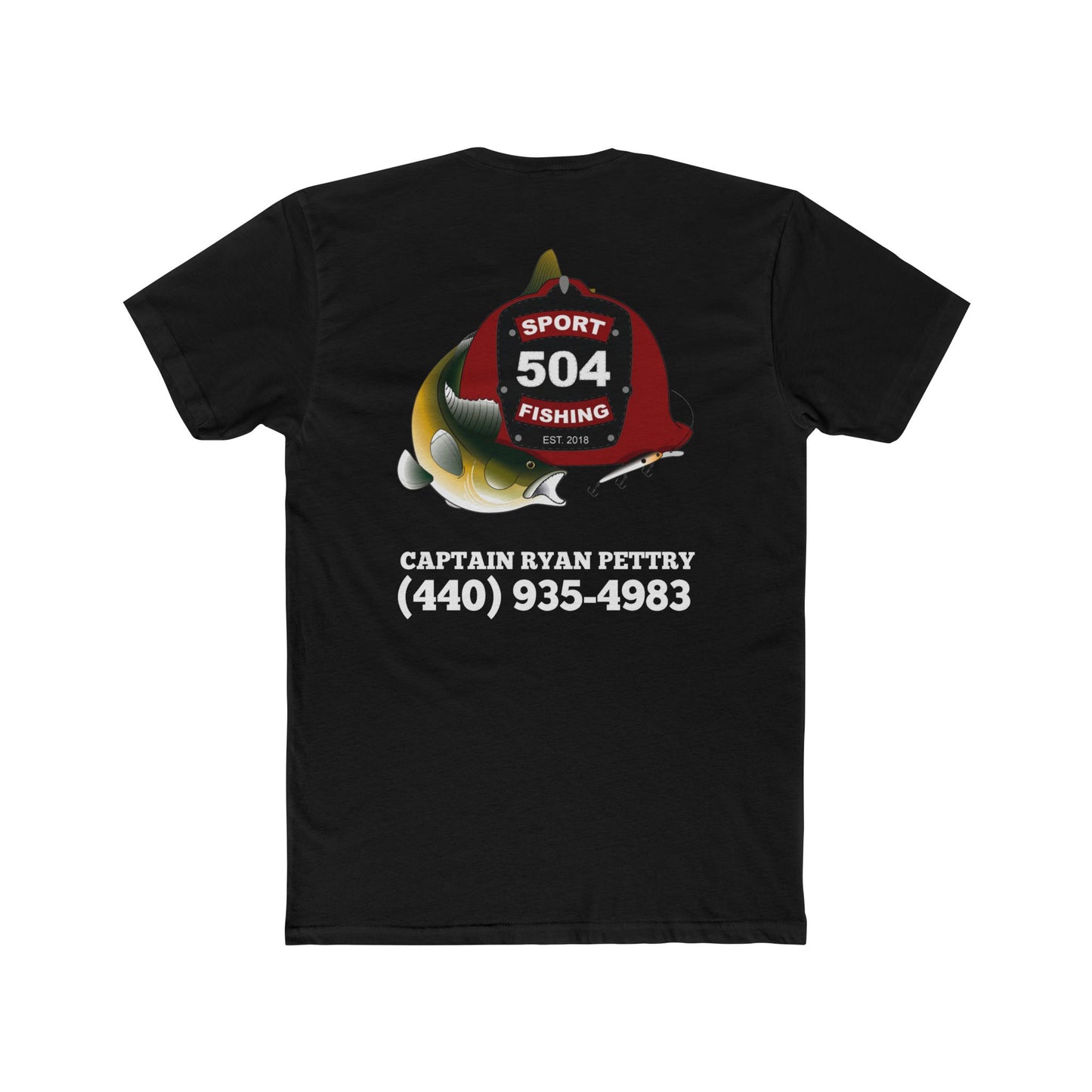 504 Sportfishing Red Camo Crew Tee