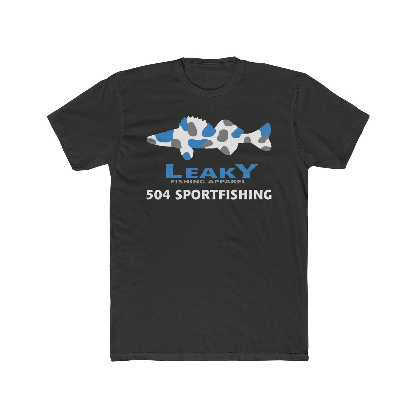 504 Sportfishing Blue Camo Crew Tee