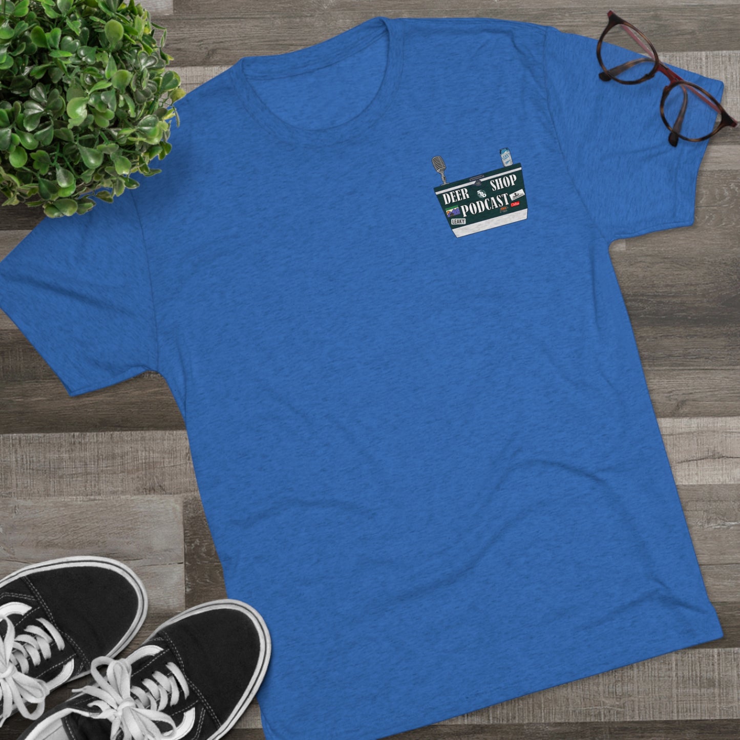 Side By Side Buck Tri-Blend Crew Tee