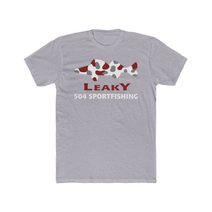 504 Sportfishing Red Camo Crew Tee
