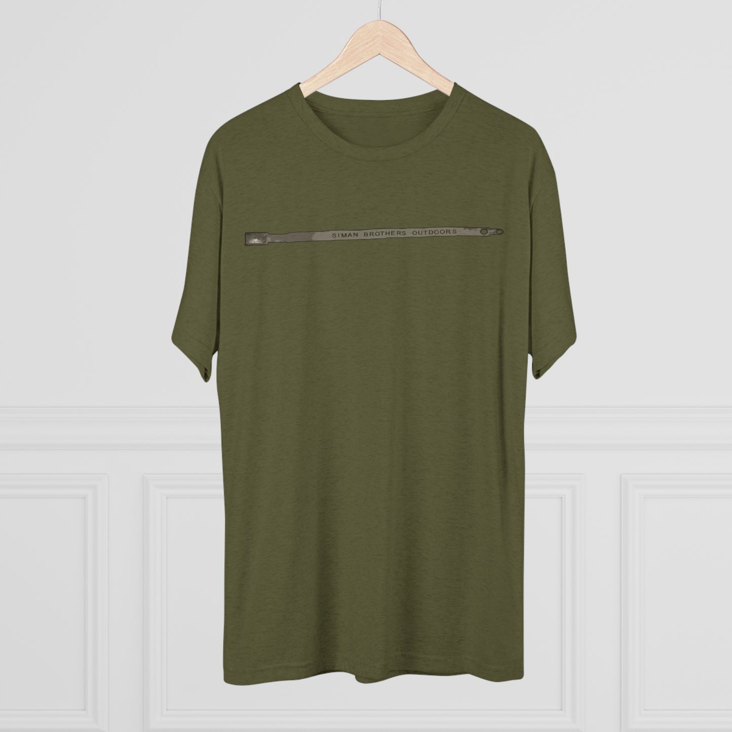Metal Deer Tag Tri-Blend Crew Tee