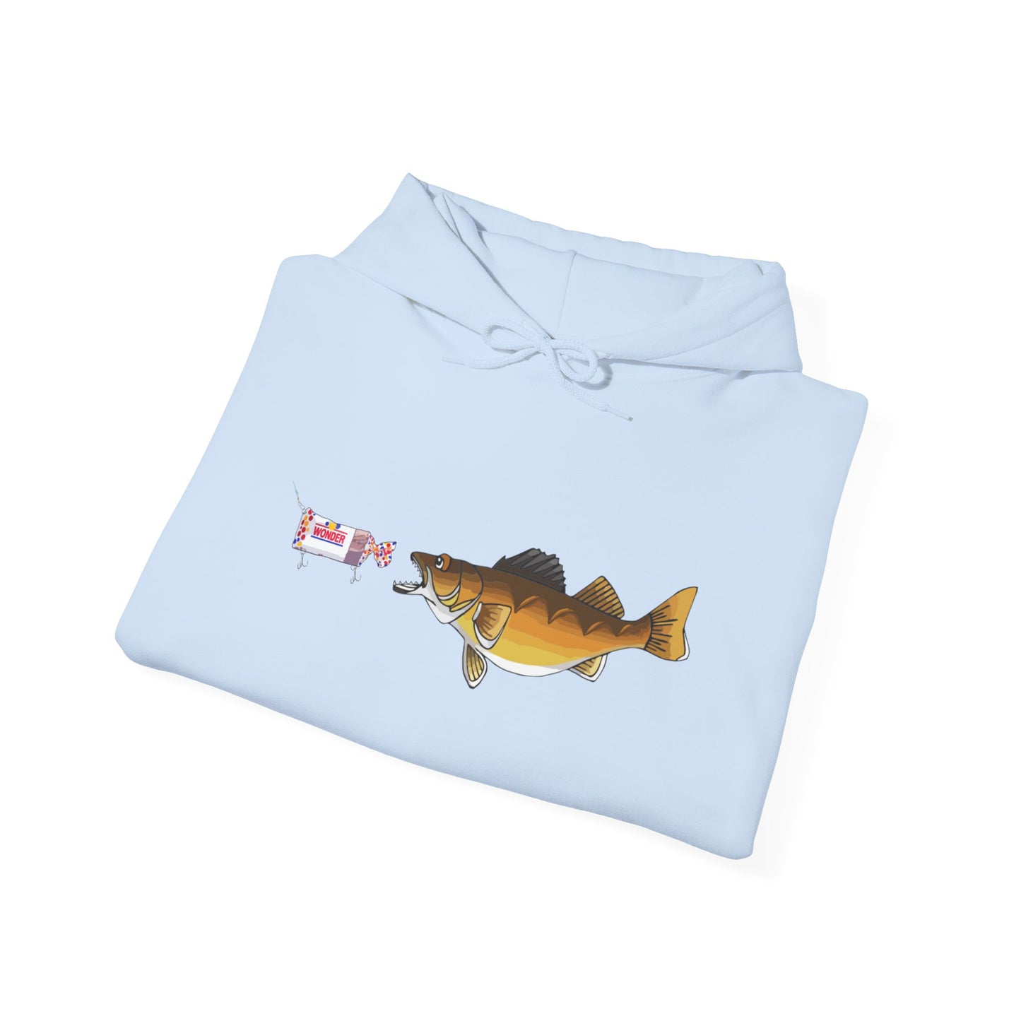 Walleye Chasing Wonderbread Hooded Sweatshirt