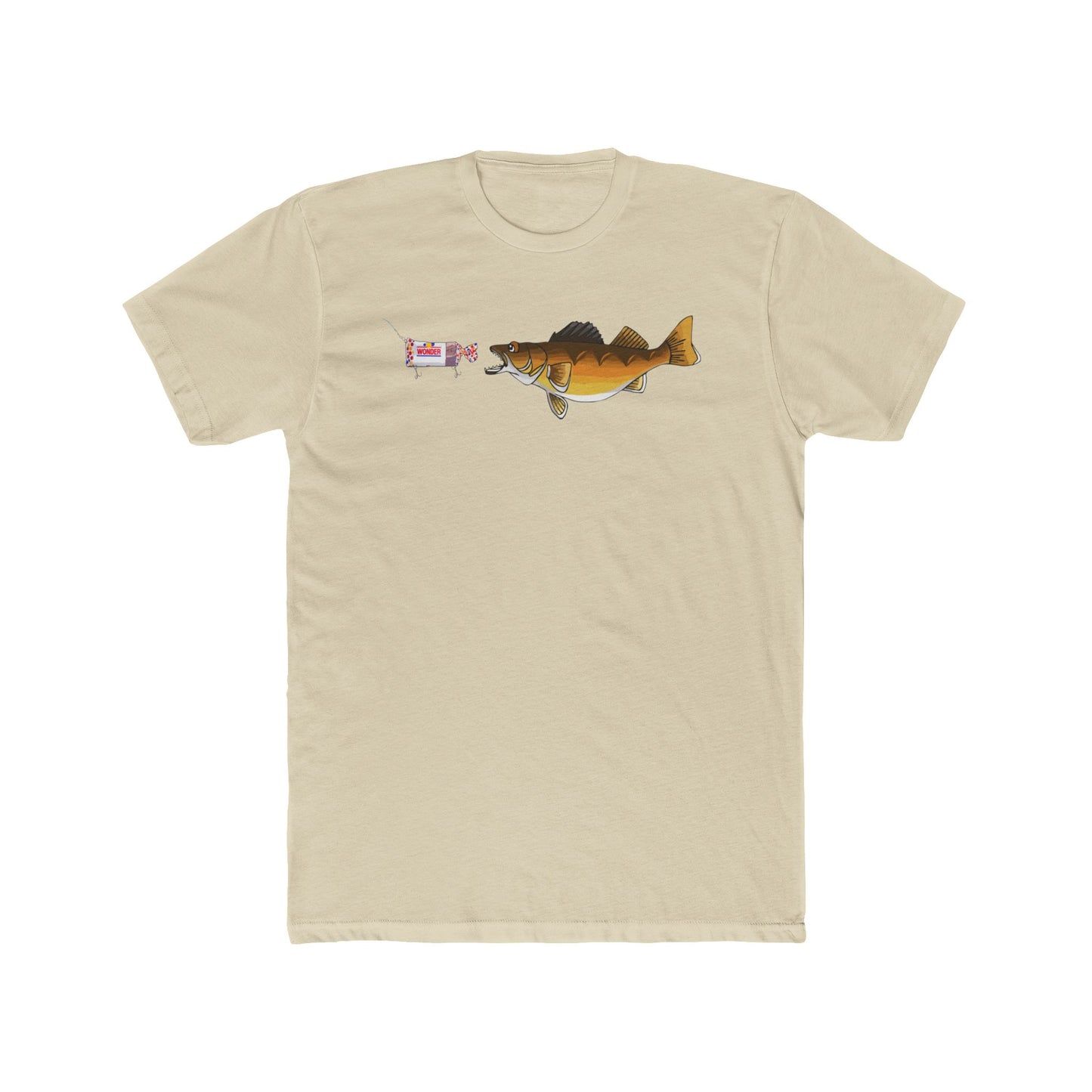Walleye Chasing Wonderbread Bandit Crew Tee