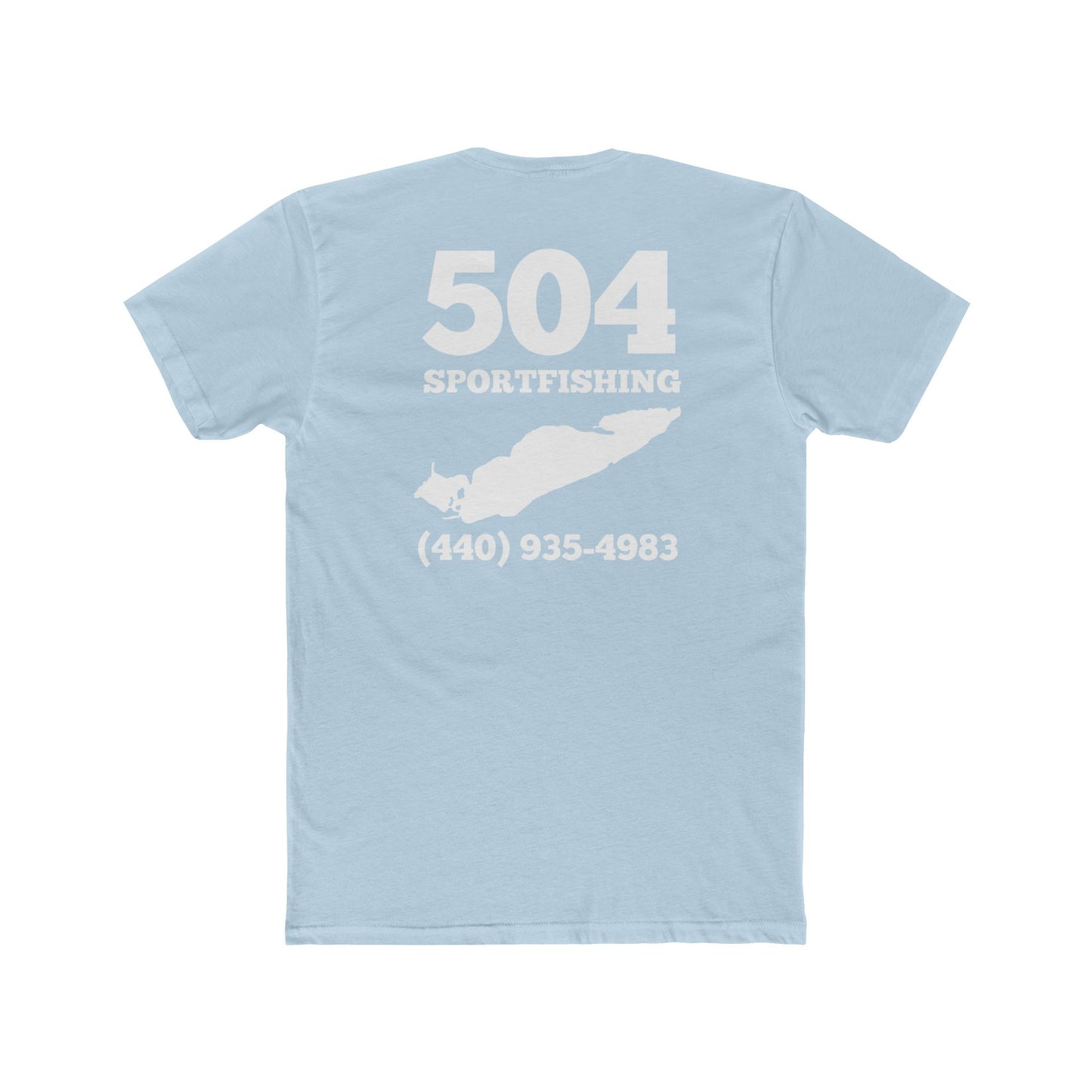 504 Sportfishing Blue Lake Erie Crew Tee