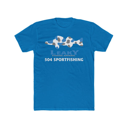 504 Sportfishing Blue Camo Crew Tee