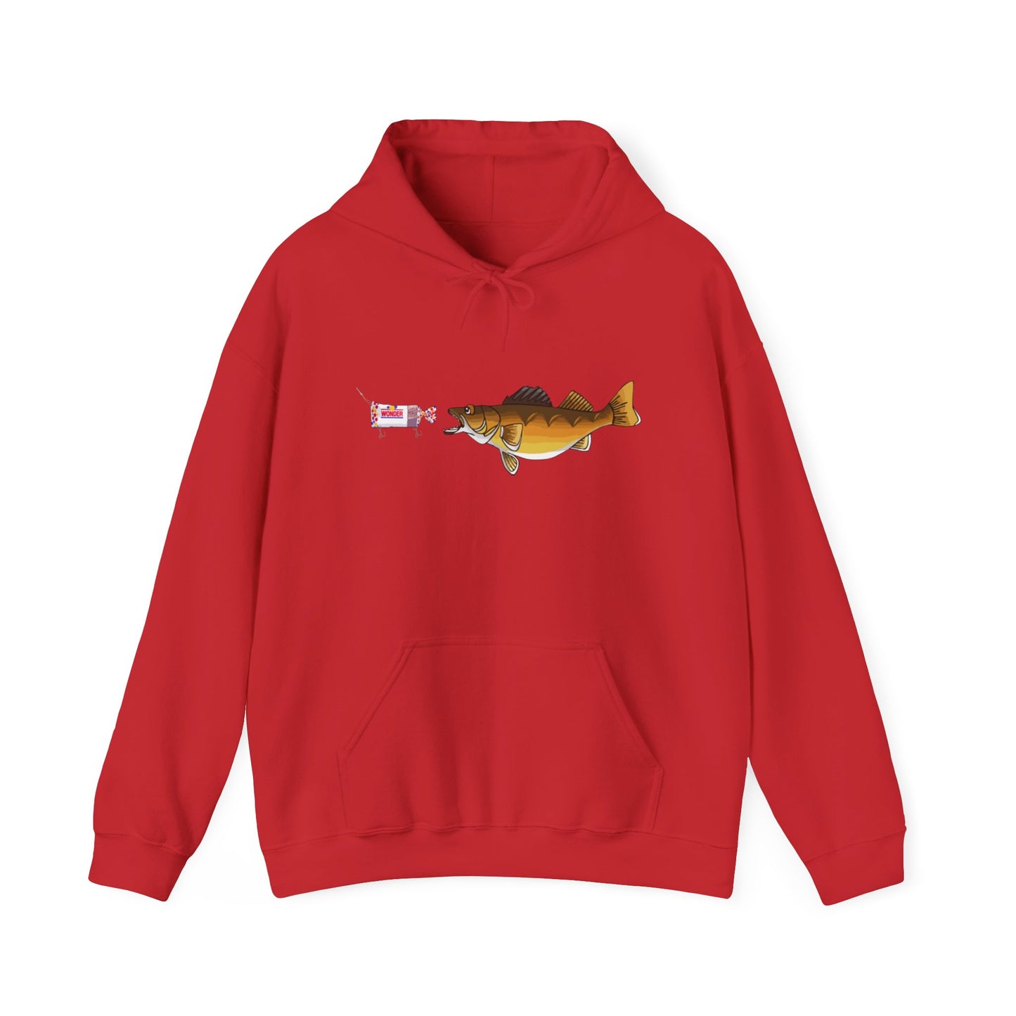 Walleye Chasing Wonderbread Hooded Sweatshirt