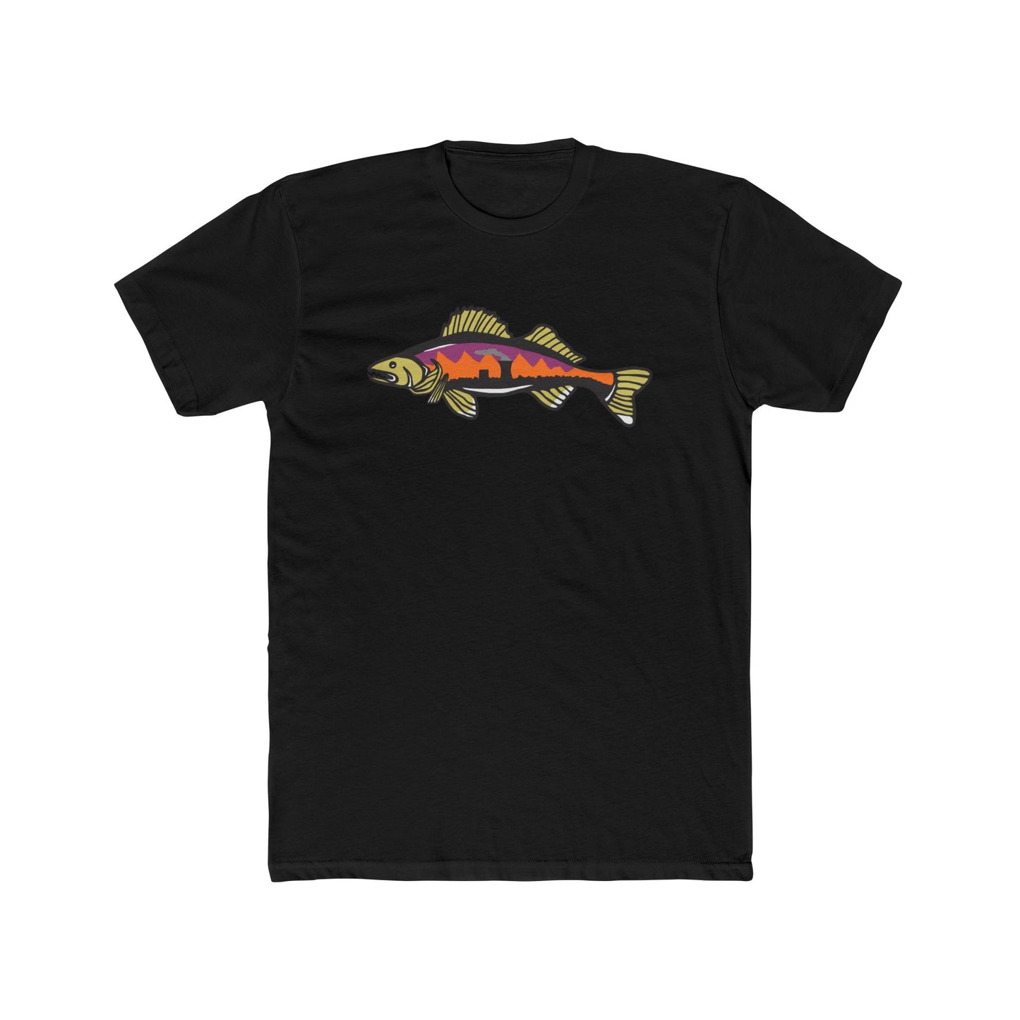 Sunset Walleye Crew Tee