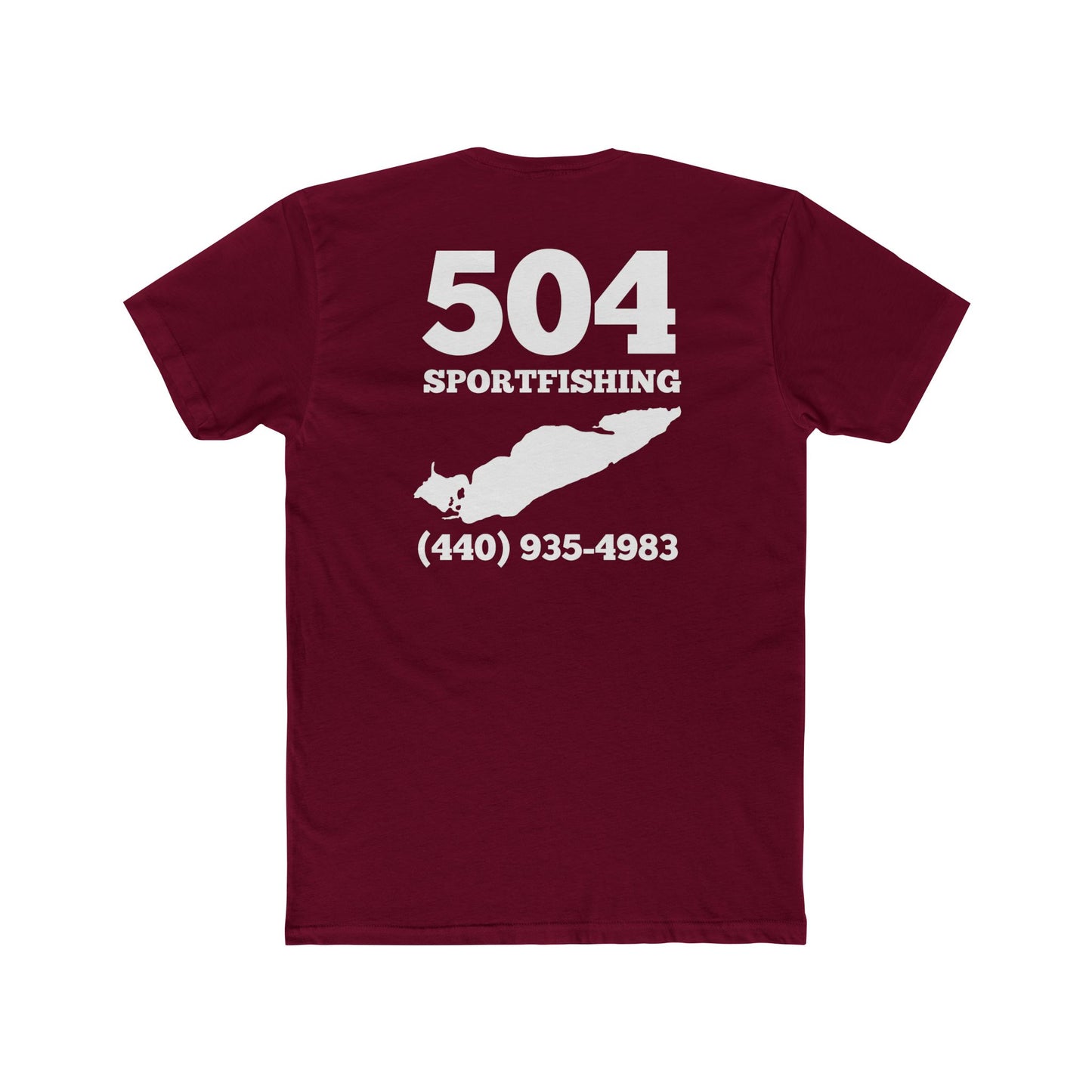 504 Sportfishing Blue Lake Erie Crew Tee