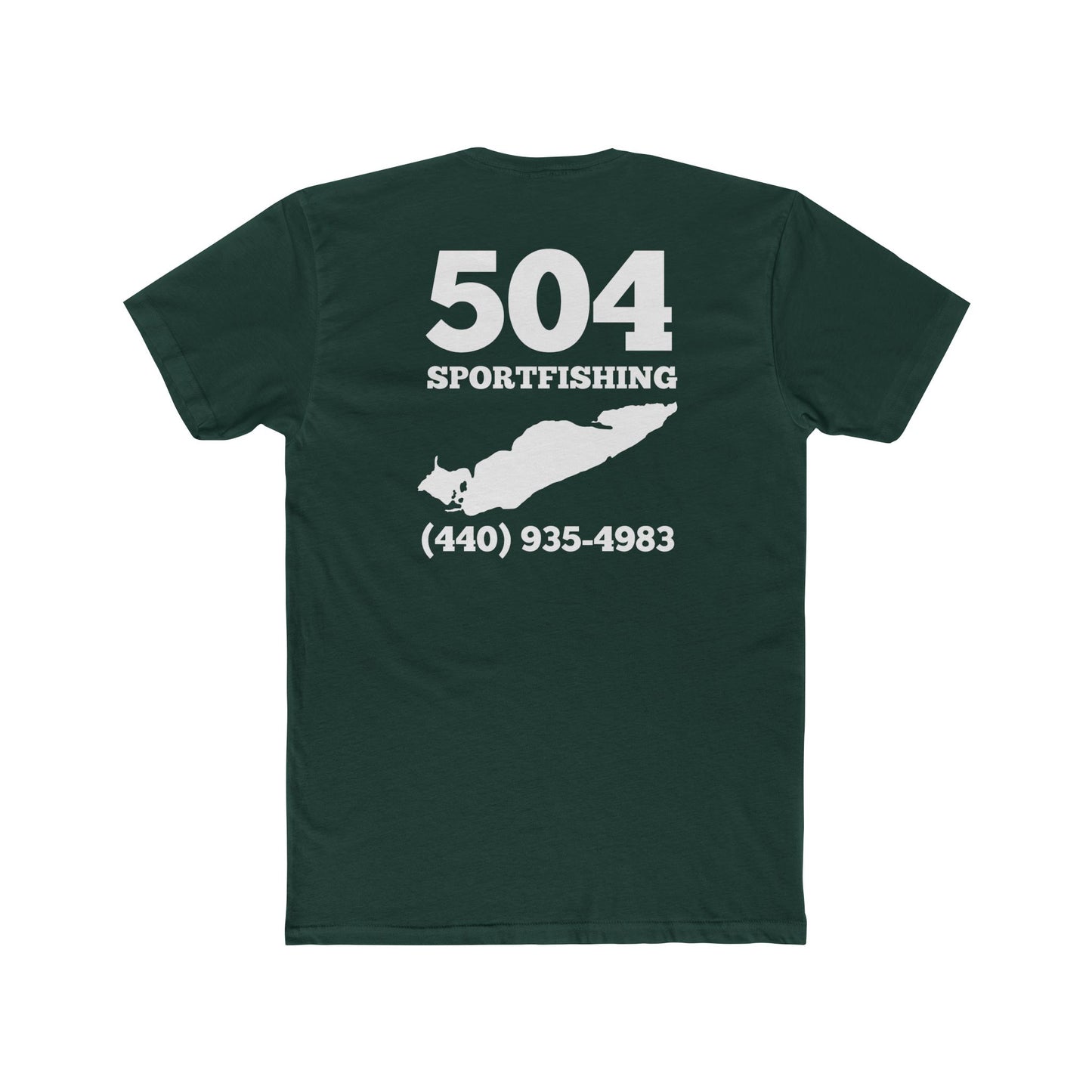 504 Sportfishing Blue Camo Crew Tee