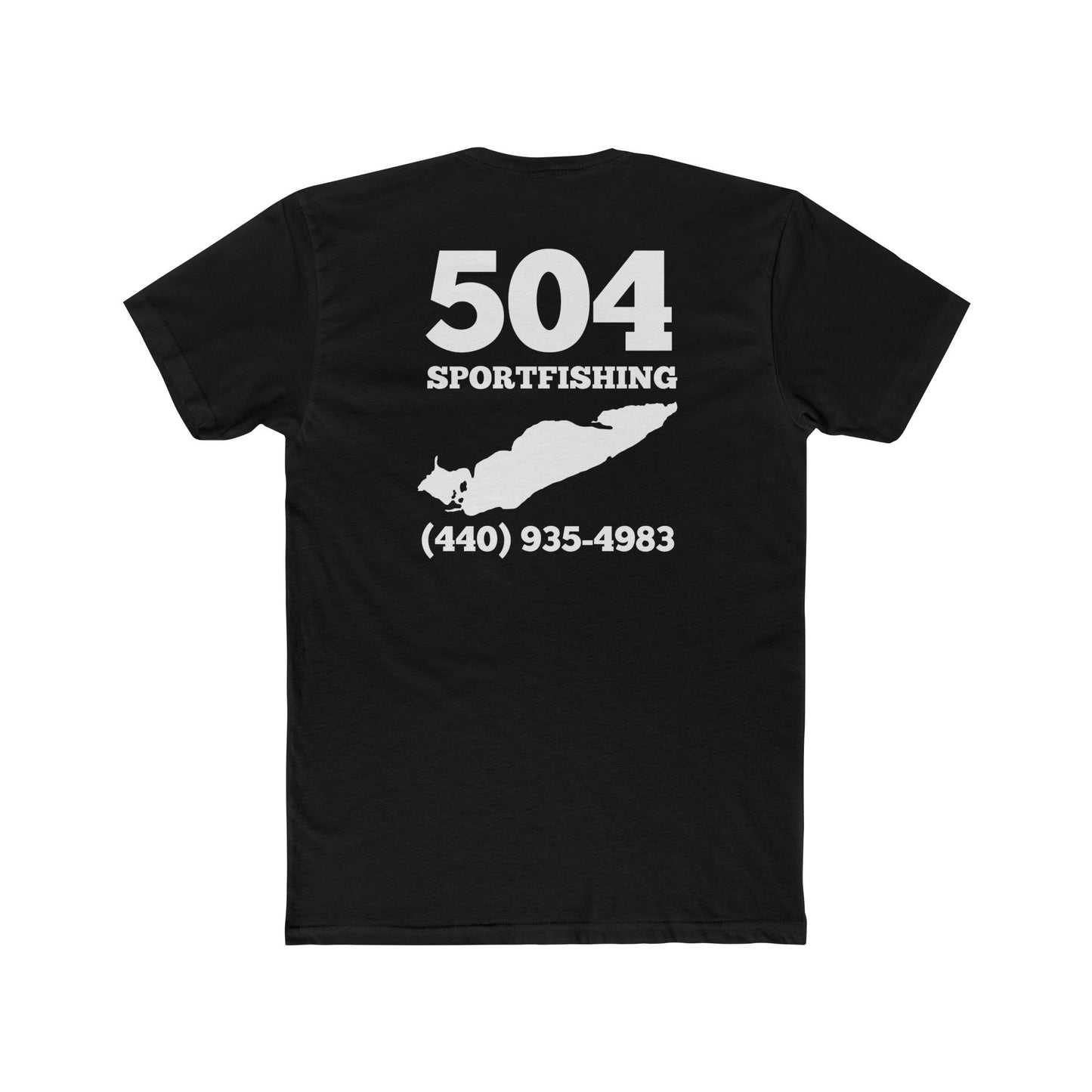 504 Sportfishing Blue Camo Crew Tee