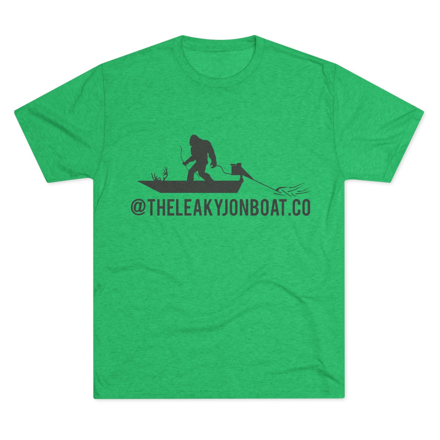 Bigfoot on a Boat Tri-Blend Crew Tee