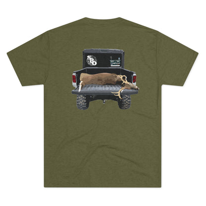 Side By Side Buck Tri-Blend Crew Tee