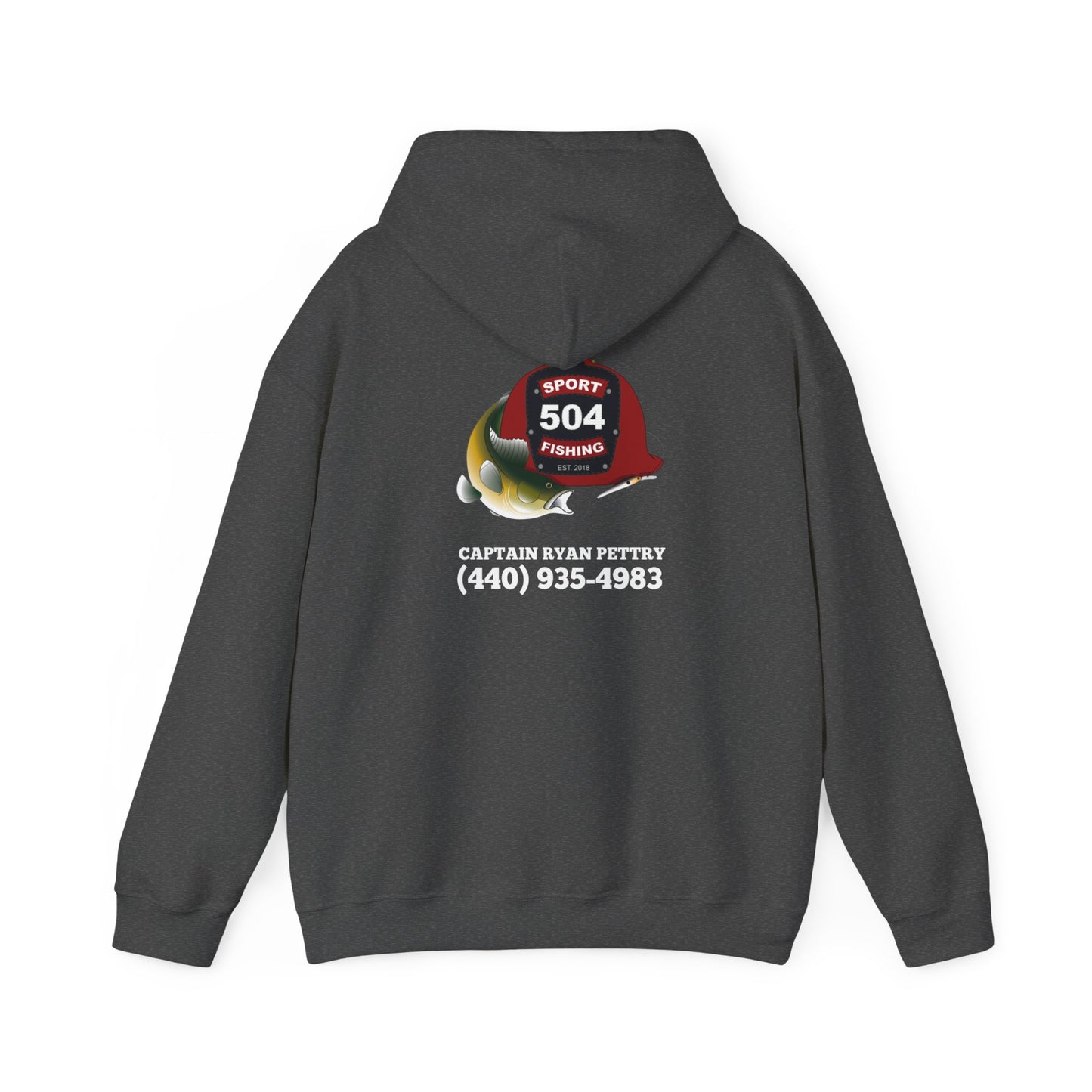 504 Sportfishing Red Logo Hooded Sweatshirt