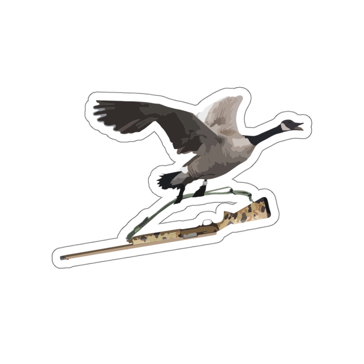 Goose Gun Sticker
