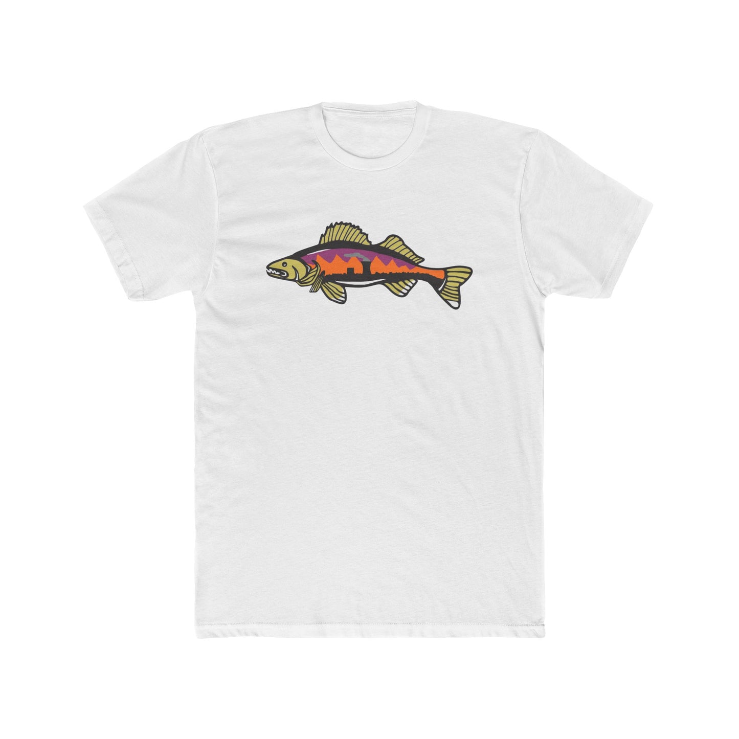 Sunset Walleye Crew Tee