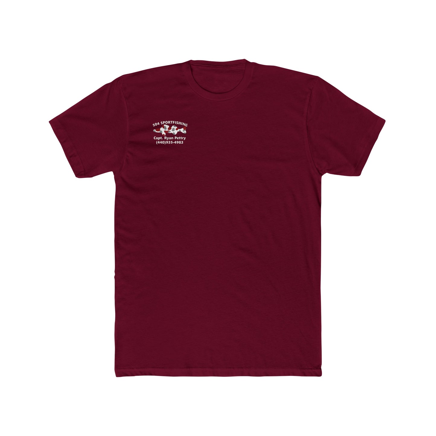 504 Sportfishing Red Logo Crew Tee