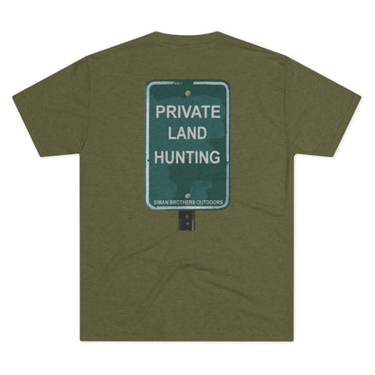 Private Land Hunting Tri-Blend Crew Tee