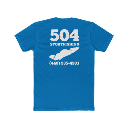 504 Sportfishing Blue Camo Crew Tee