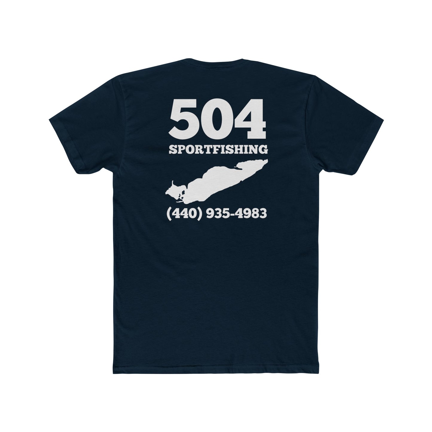504 Sportfishing Blue Camo Crew Tee