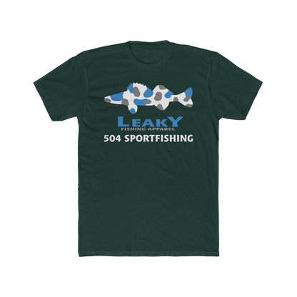 504 Sportfishing Blue Camo Crew Tee