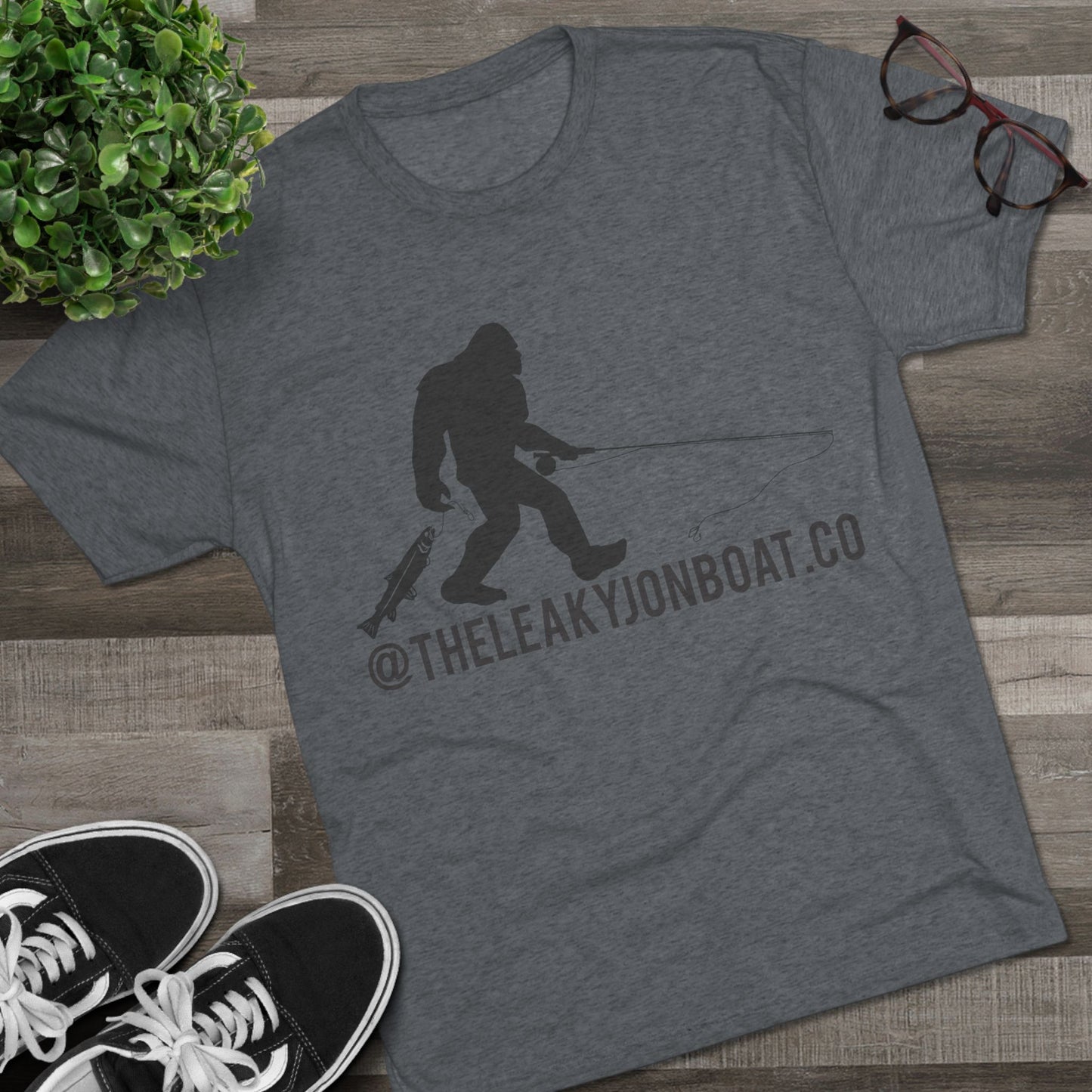 Bigfoot Fishing Tri-Blend Crew Tee
