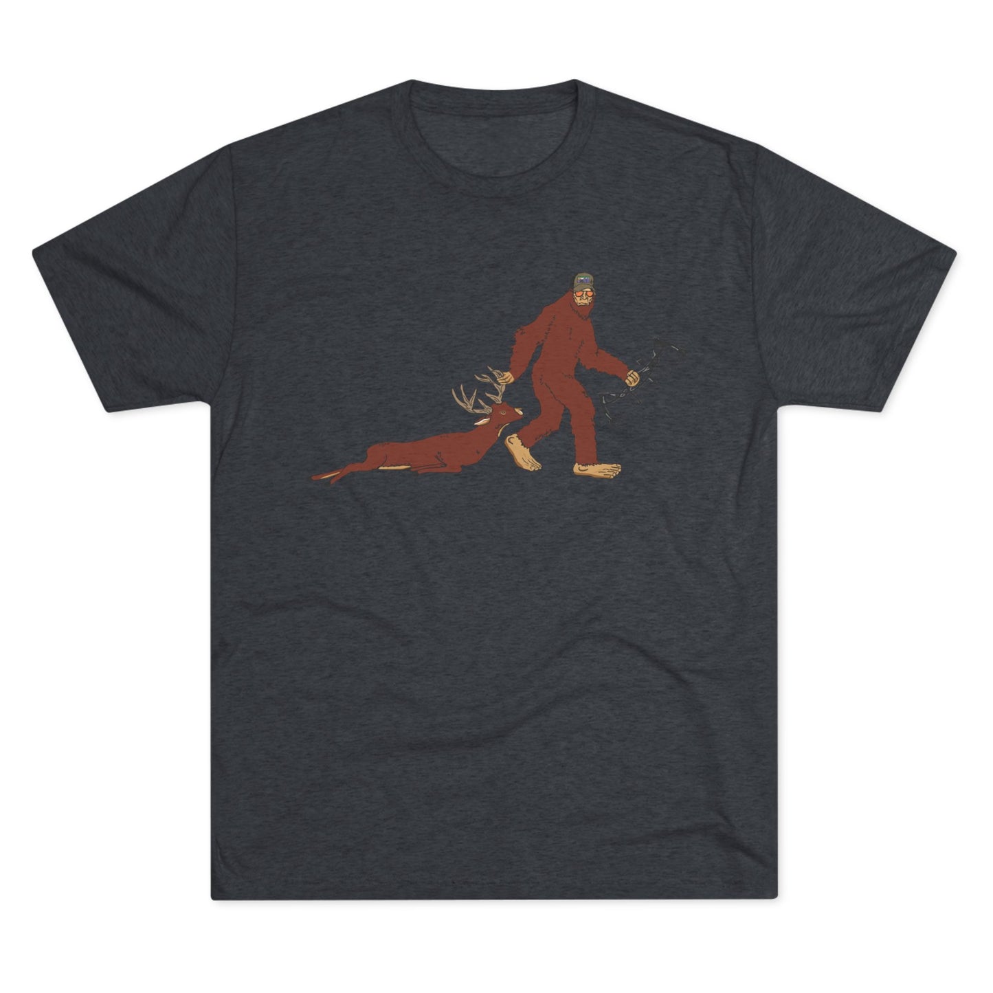 Bigfoot Dragging a Buck T-Shirt