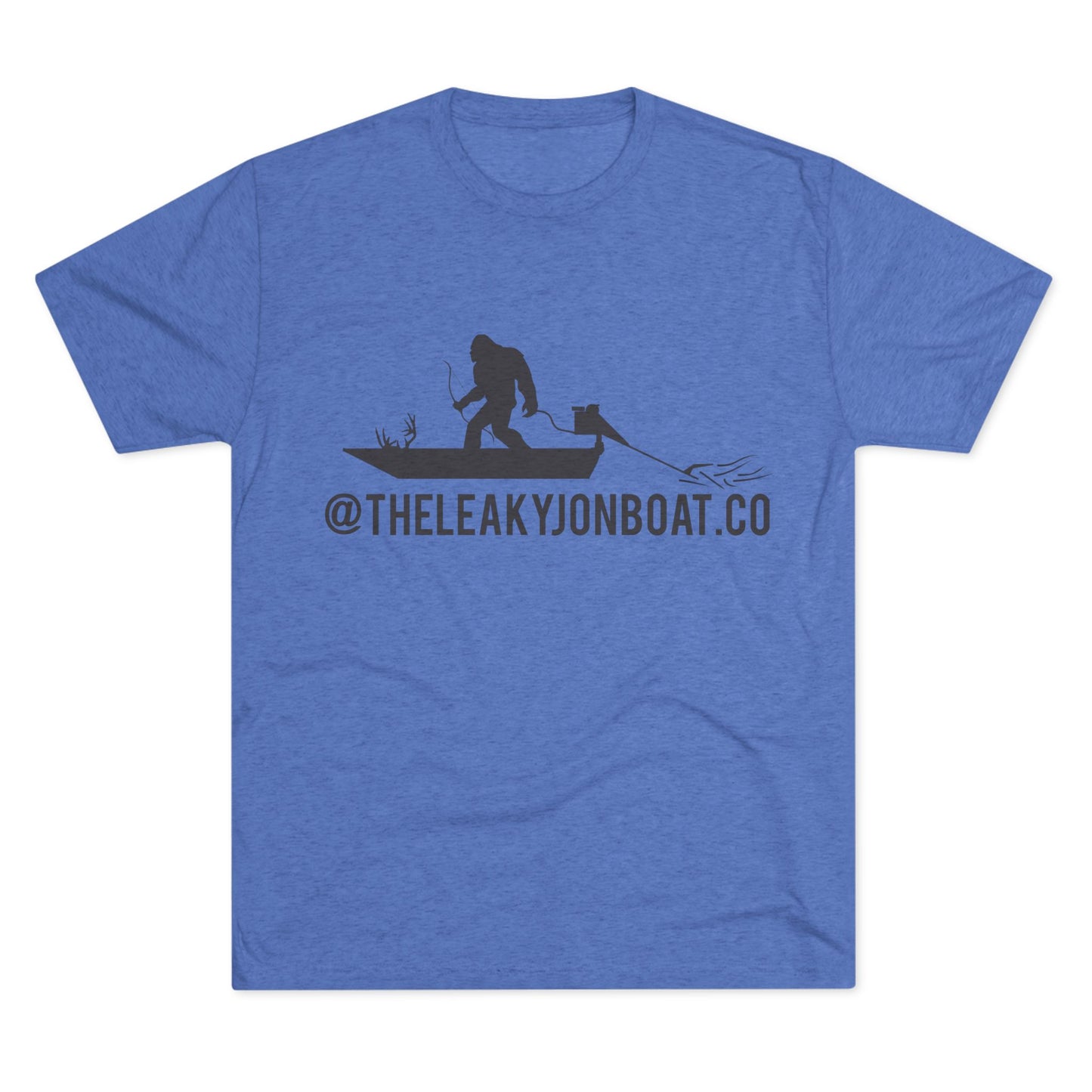 Bigfoot on a Boat Tri-Blend Crew Tee