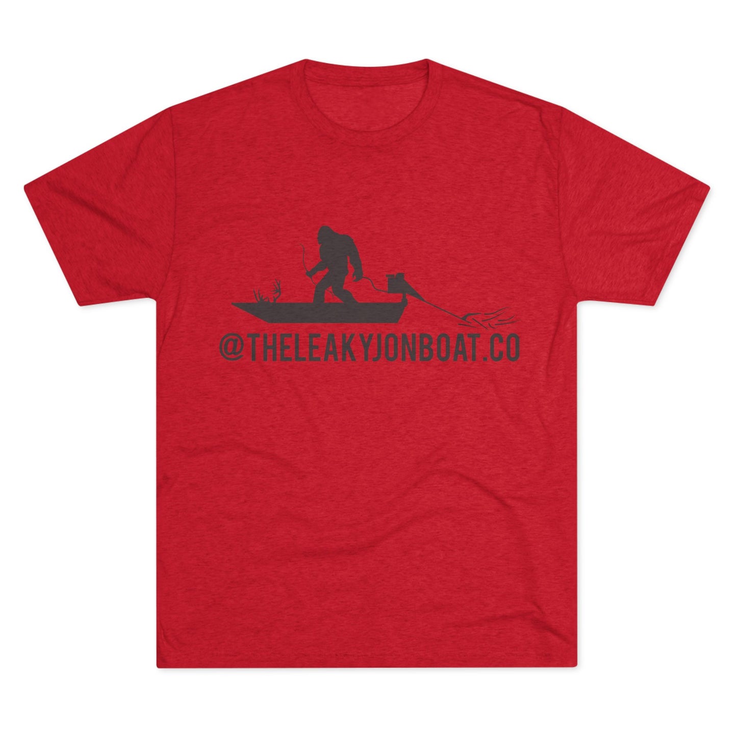 Bigfoot on a Boat Tri-Blend Crew Tee