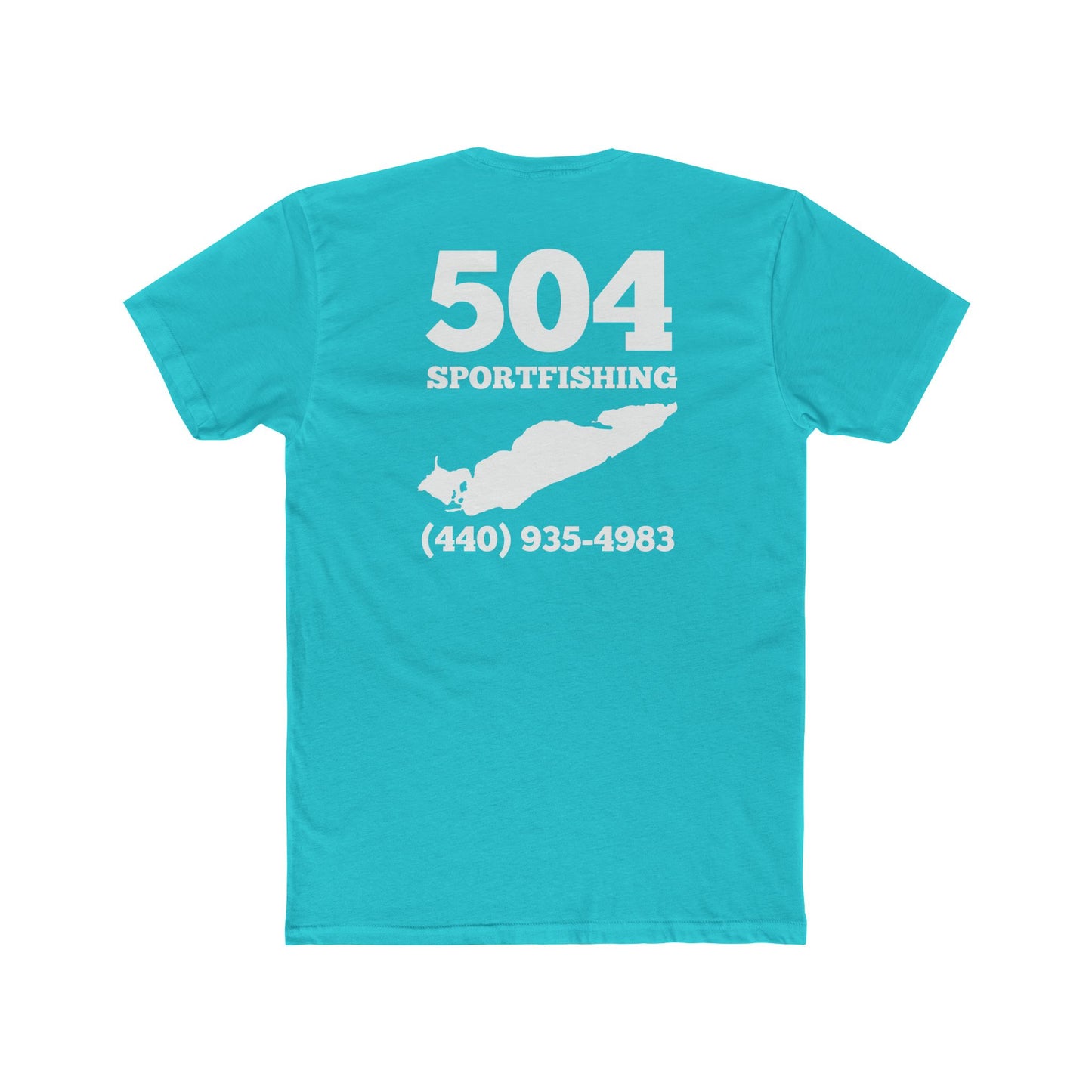 504 Sportfishing Blue Camo Crew Tee