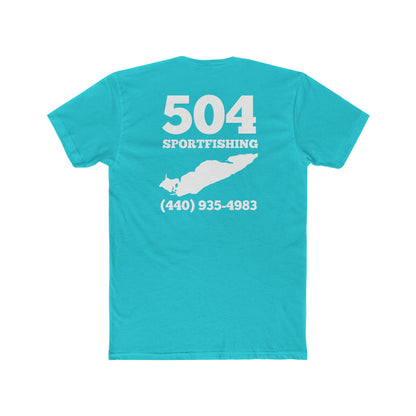 504 Sportfishing Blue Camo Crew Tee
