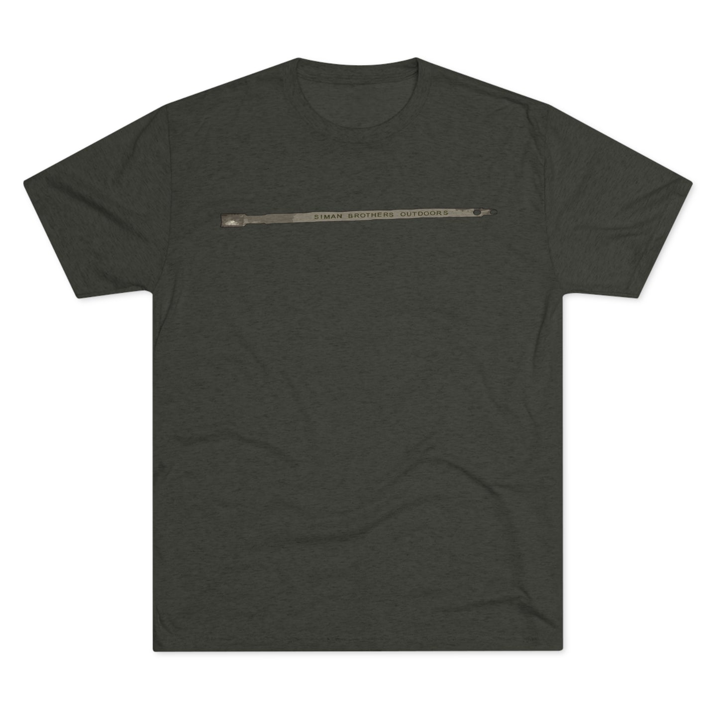 Metal Deer Tag Tri-Blend Crew Tee