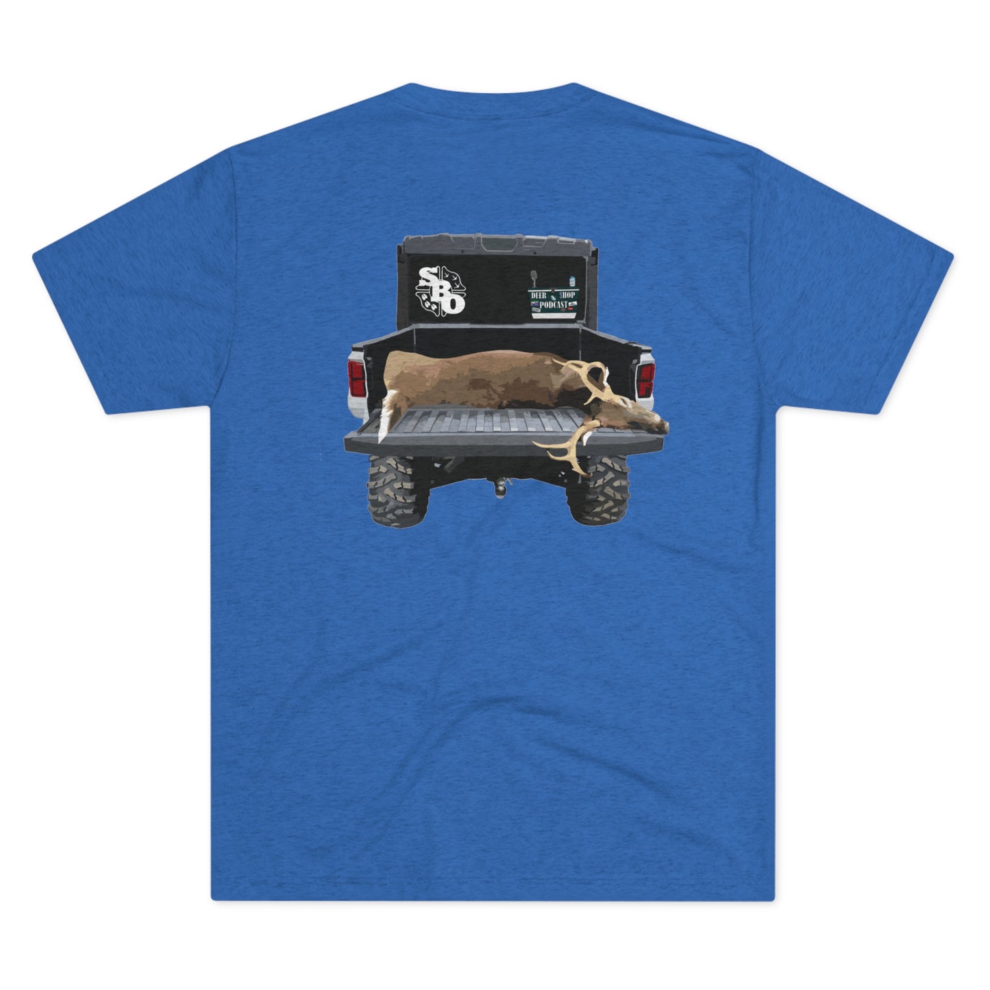 Side By Side Buck Tri-Blend Crew Tee