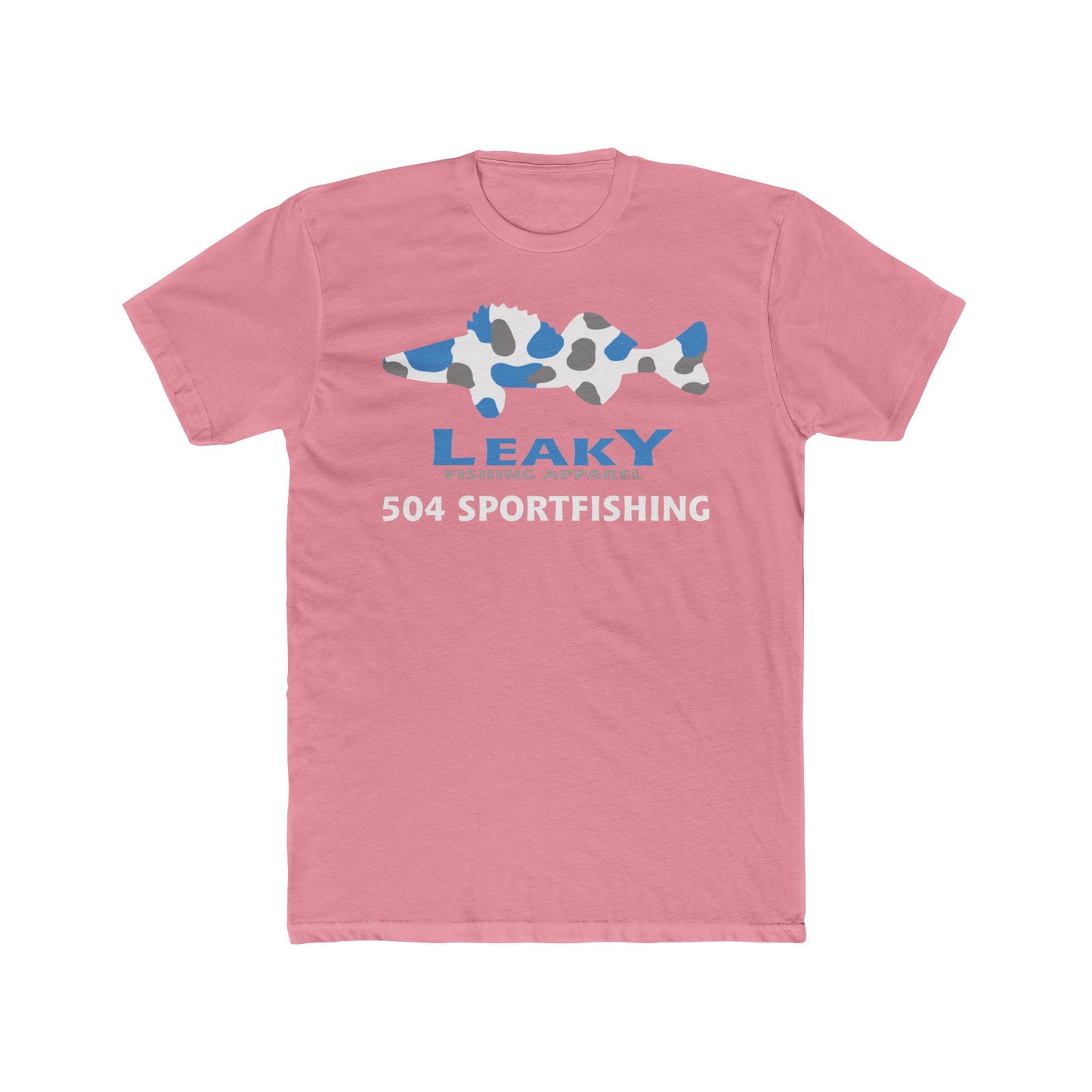 504 Sportfishing Blue Camo Crew Tee