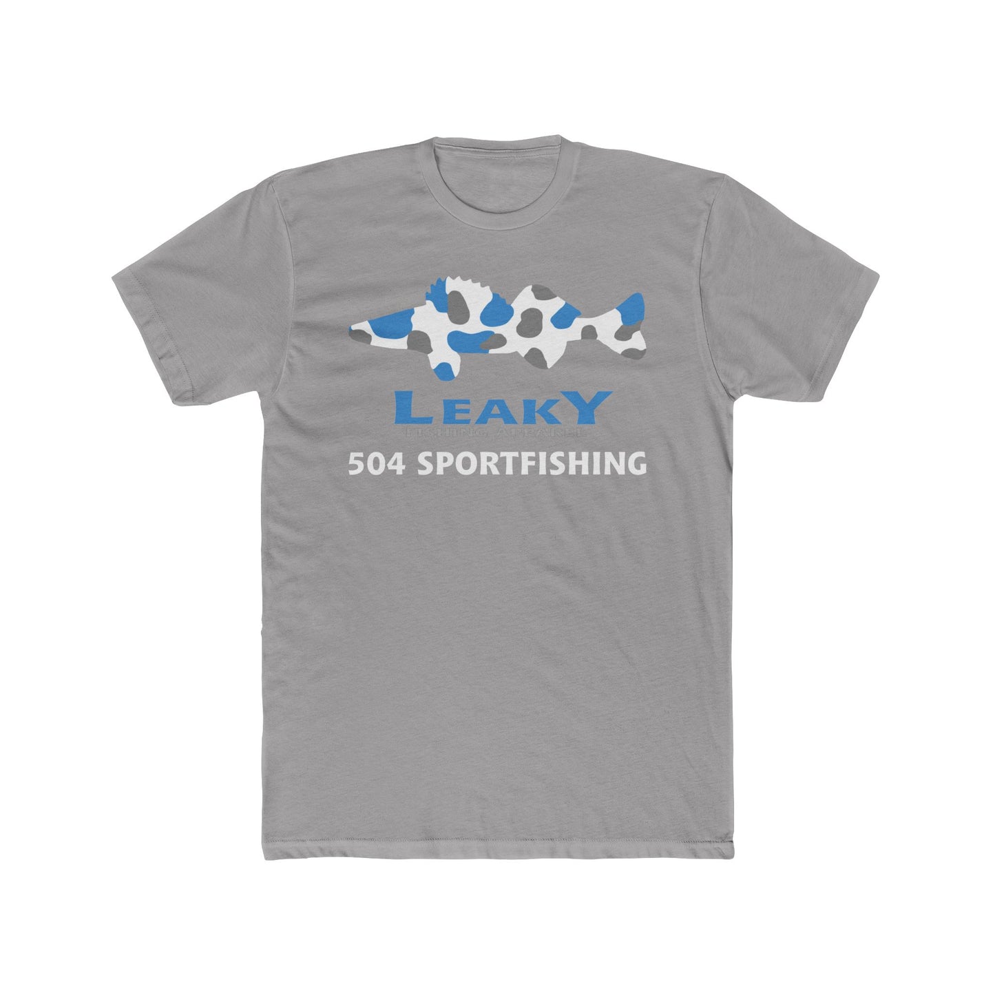 504 Sportfishing Blue Camo Crew Tee