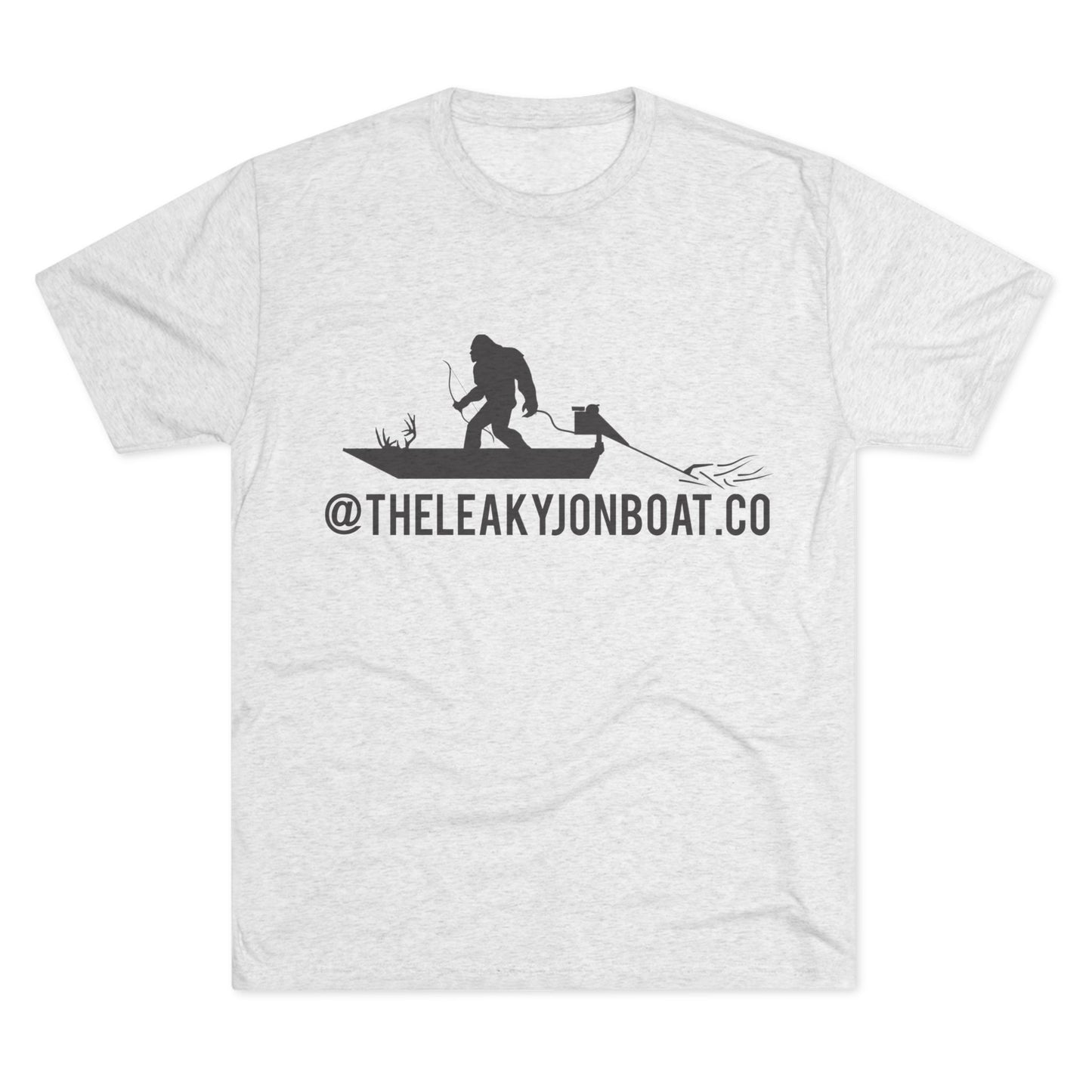 Bigfoot on a Boat Tri-Blend Crew Tee