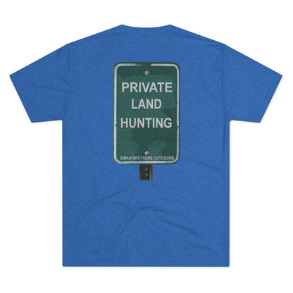 Private Land Hunting Tri-Blend Crew Tee