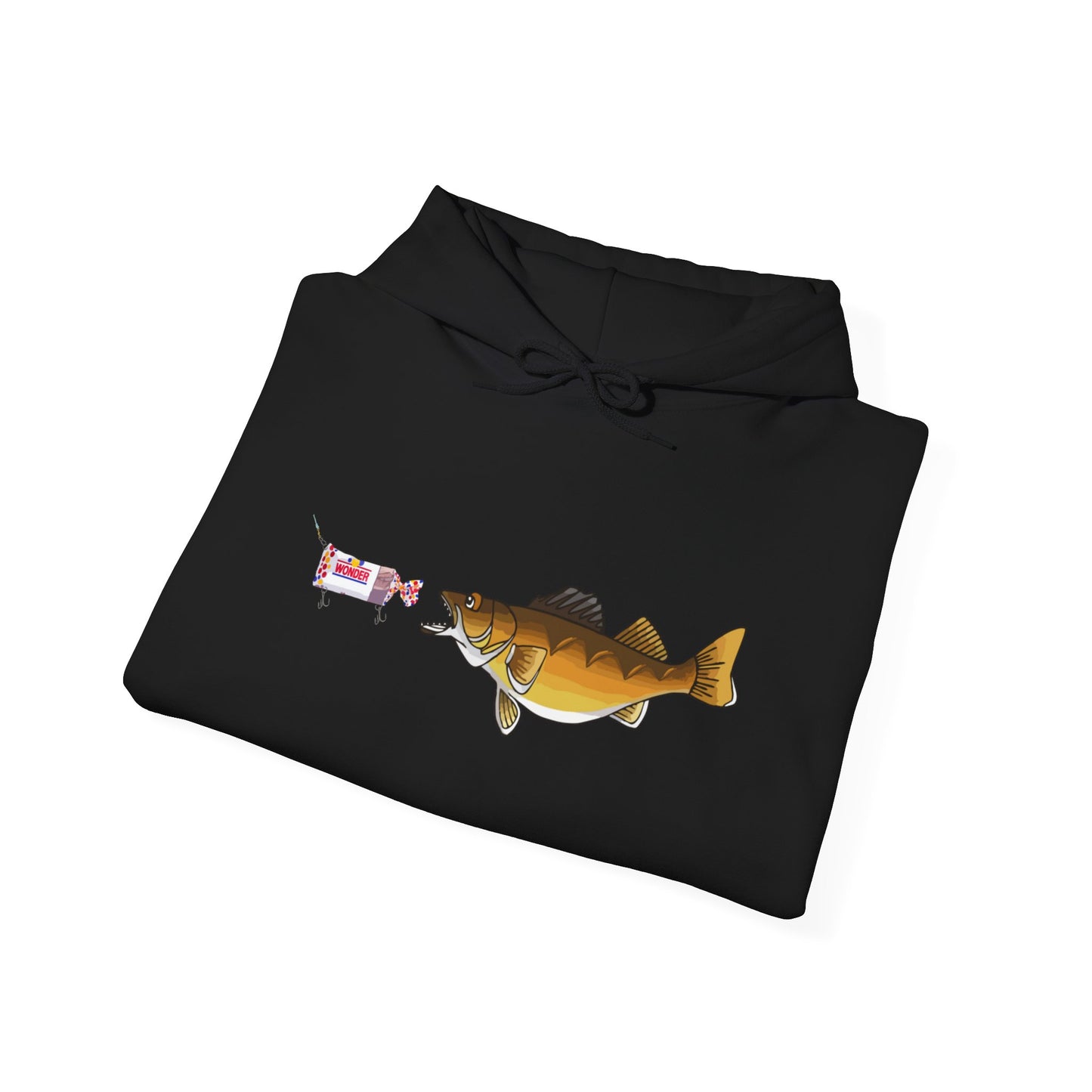 Walleye Chasing Wonderbread Hooded Sweatshirt