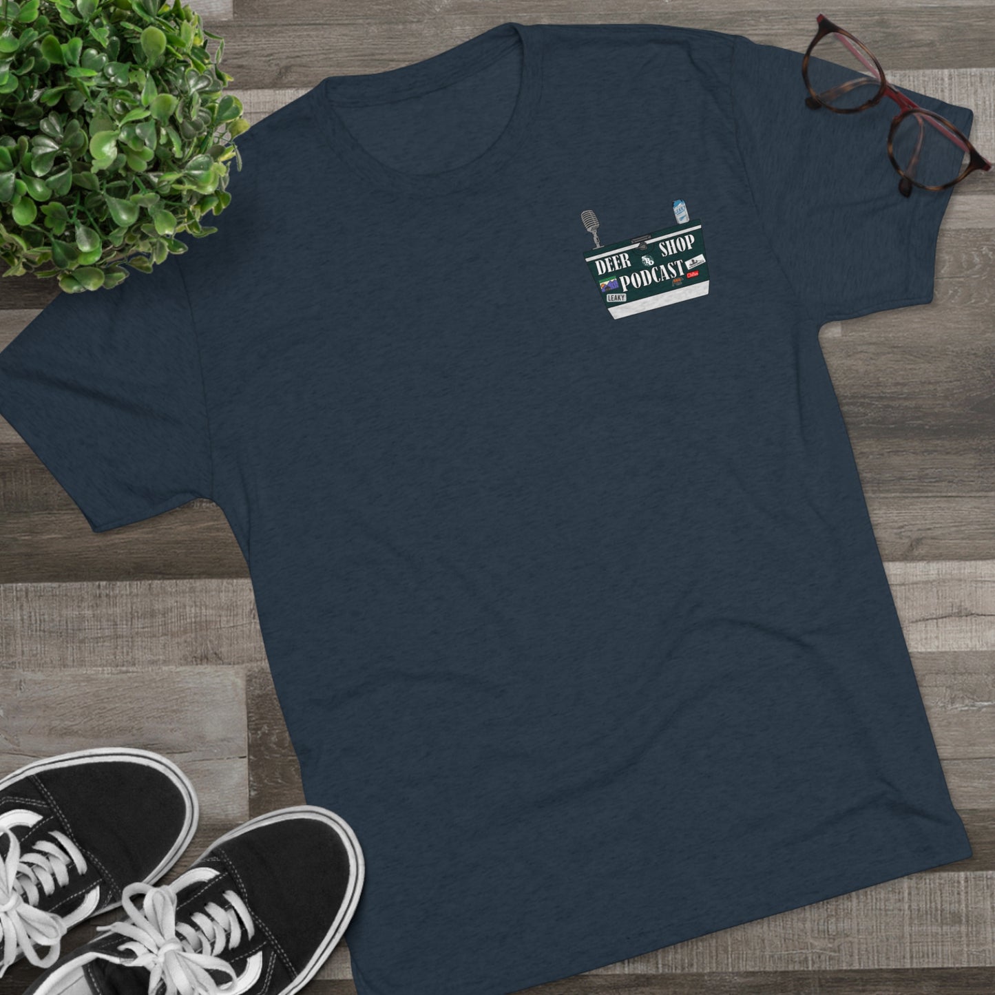 Side By Side Buck Tri-Blend Crew Tee