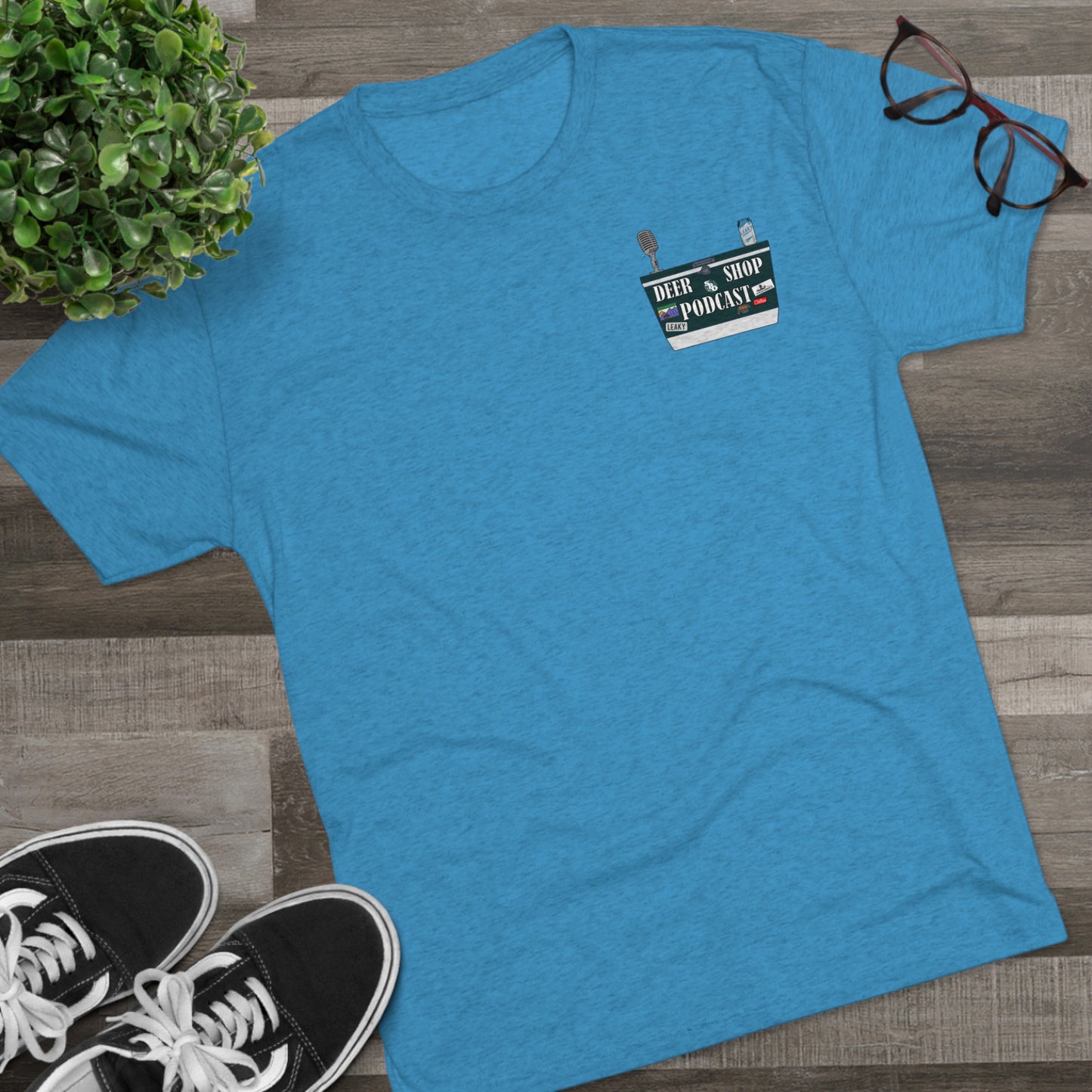 Side By Side Buck Tri-Blend Crew Tee