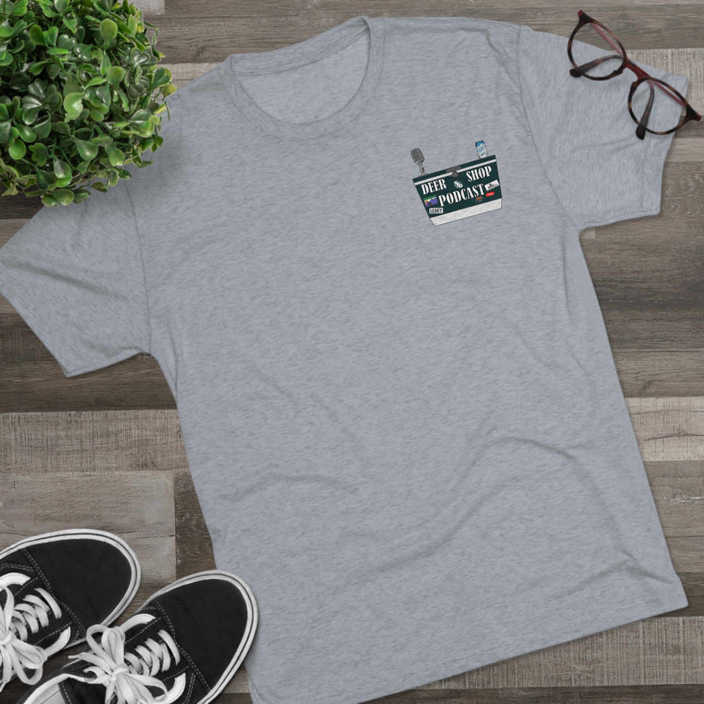 Side By Side Buck Tri-Blend Crew Tee